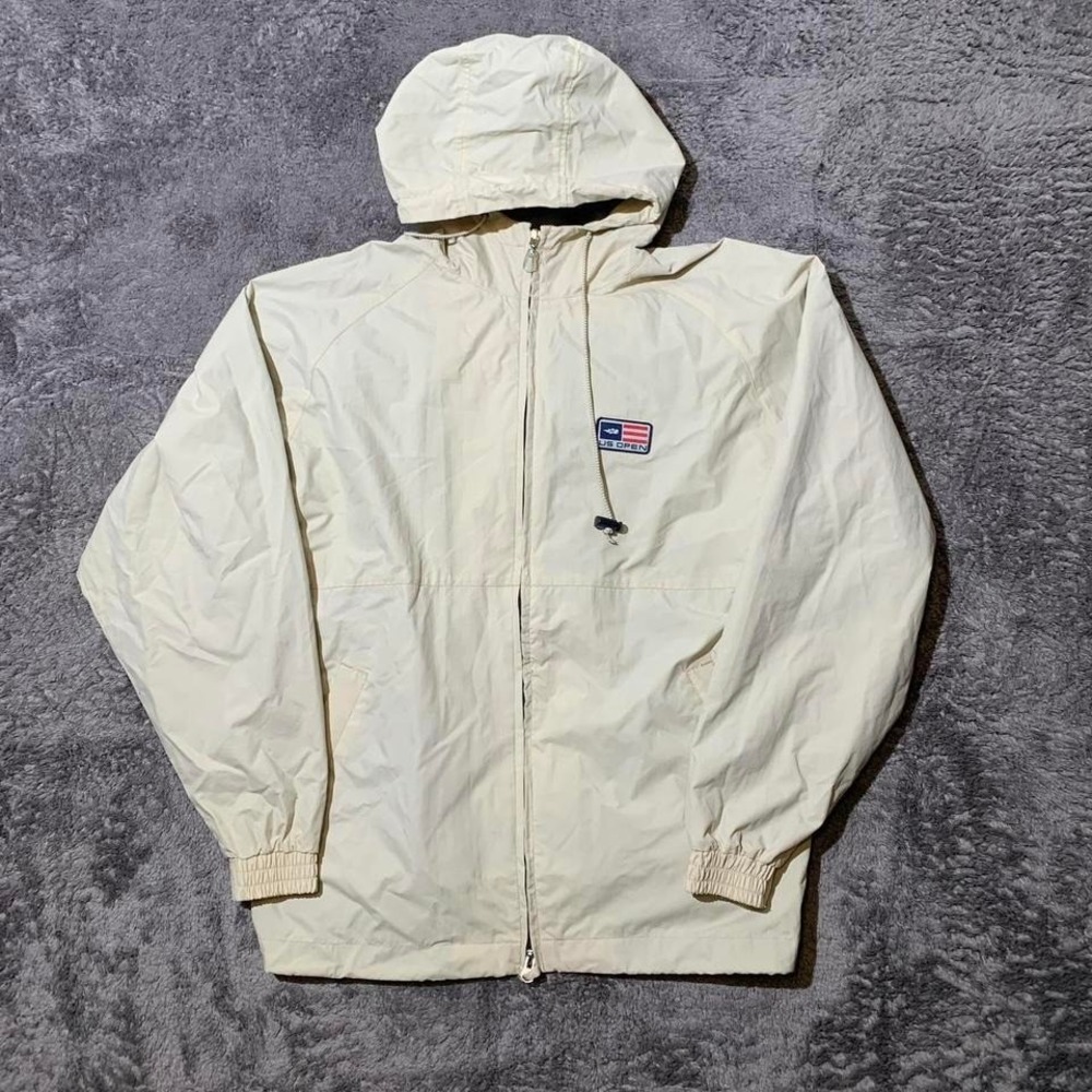 Vantage US Open Cream‎ Vintage 90s Windbreaker Jacket